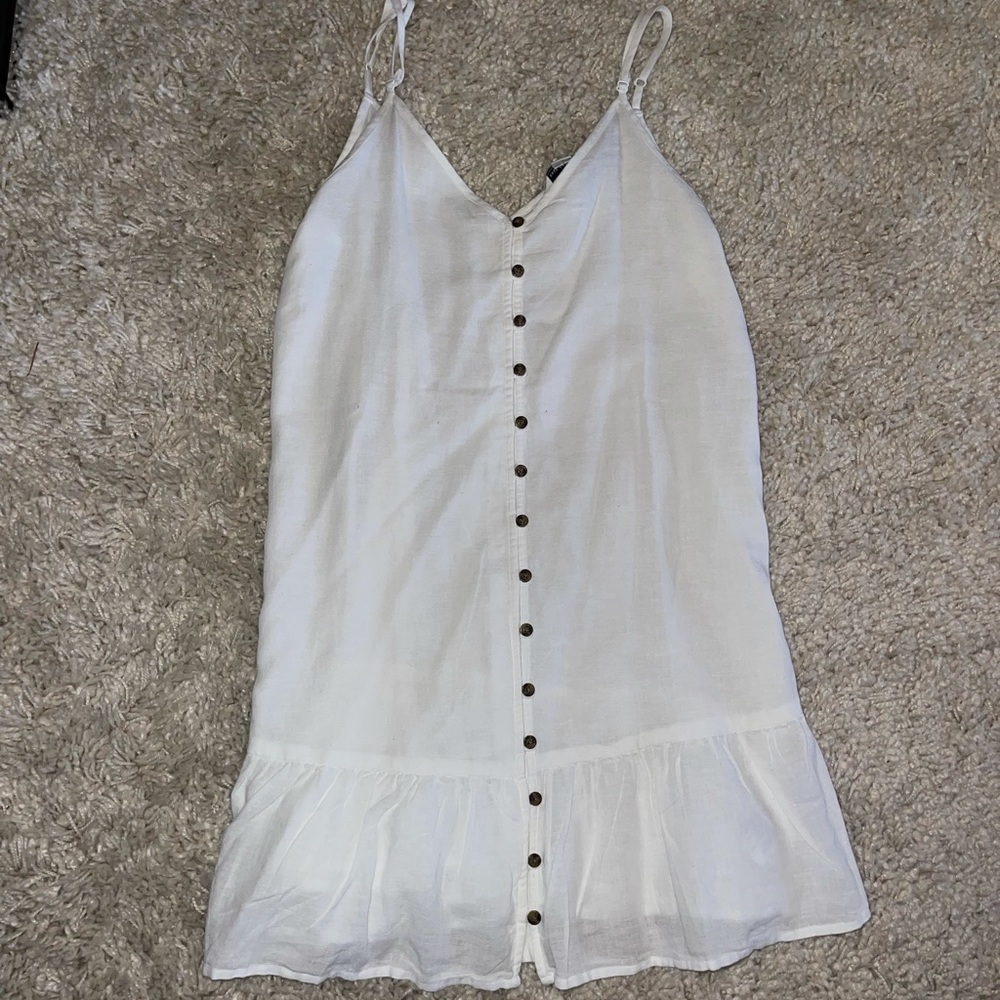 American Eagle White Button Up Mini Dress